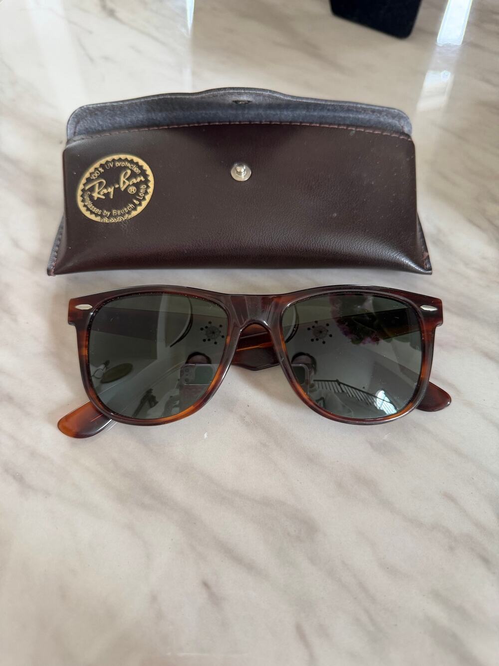 Vintage Ray Ban Wayfarer II Brown Tortoiseshell Sunglasses